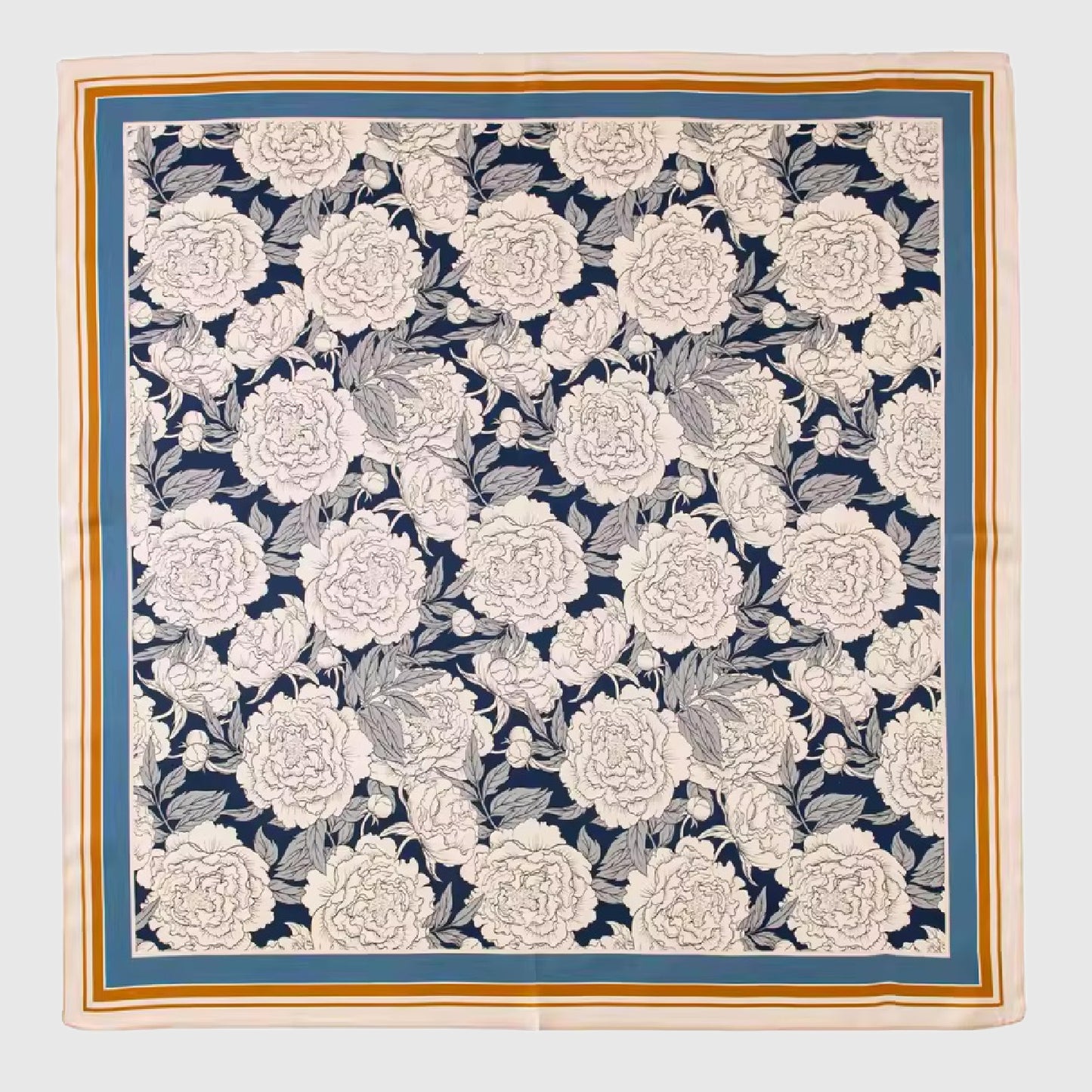 Large Square Silk Shawl | Pure Silk Scarf