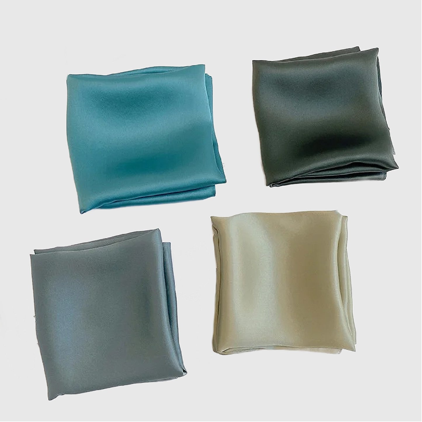 100% Mulberry Silk Neck Scarf | 12 Colors | Silk Summer Necktie