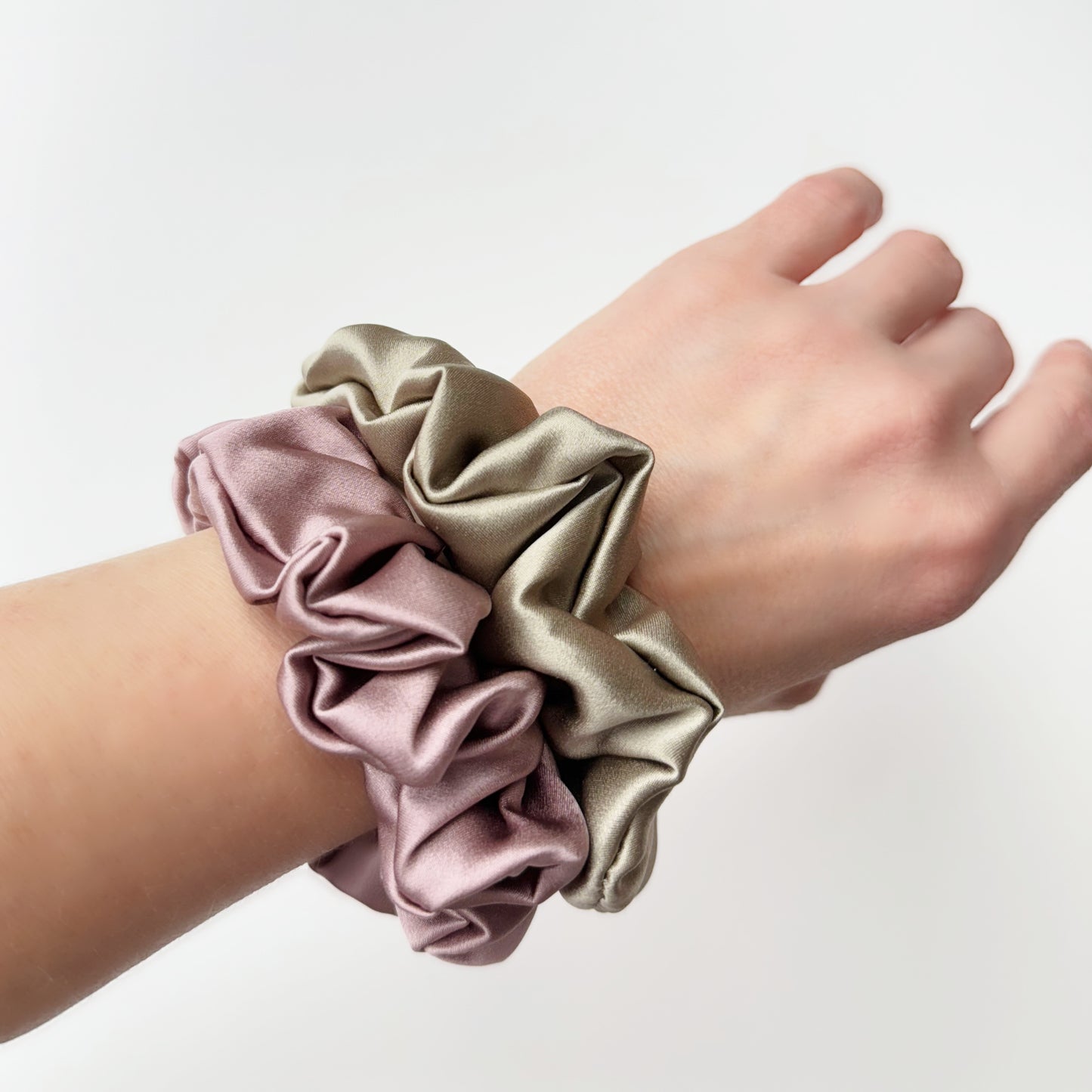 Natural Silk Satin Scrunchie | Ready-To-Ship | 17 Colors