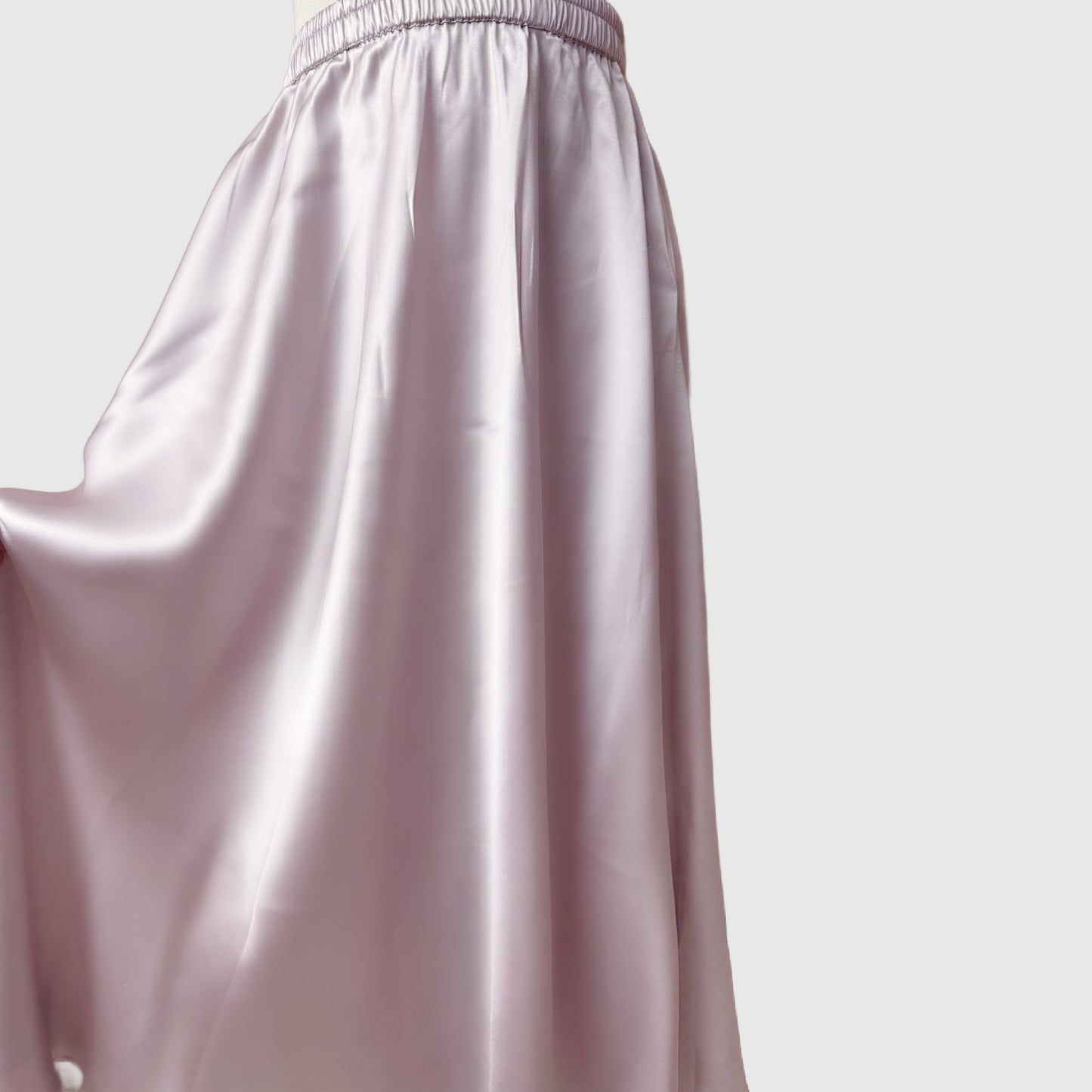 Long flare silk skirt | Summer skirt in natural silk