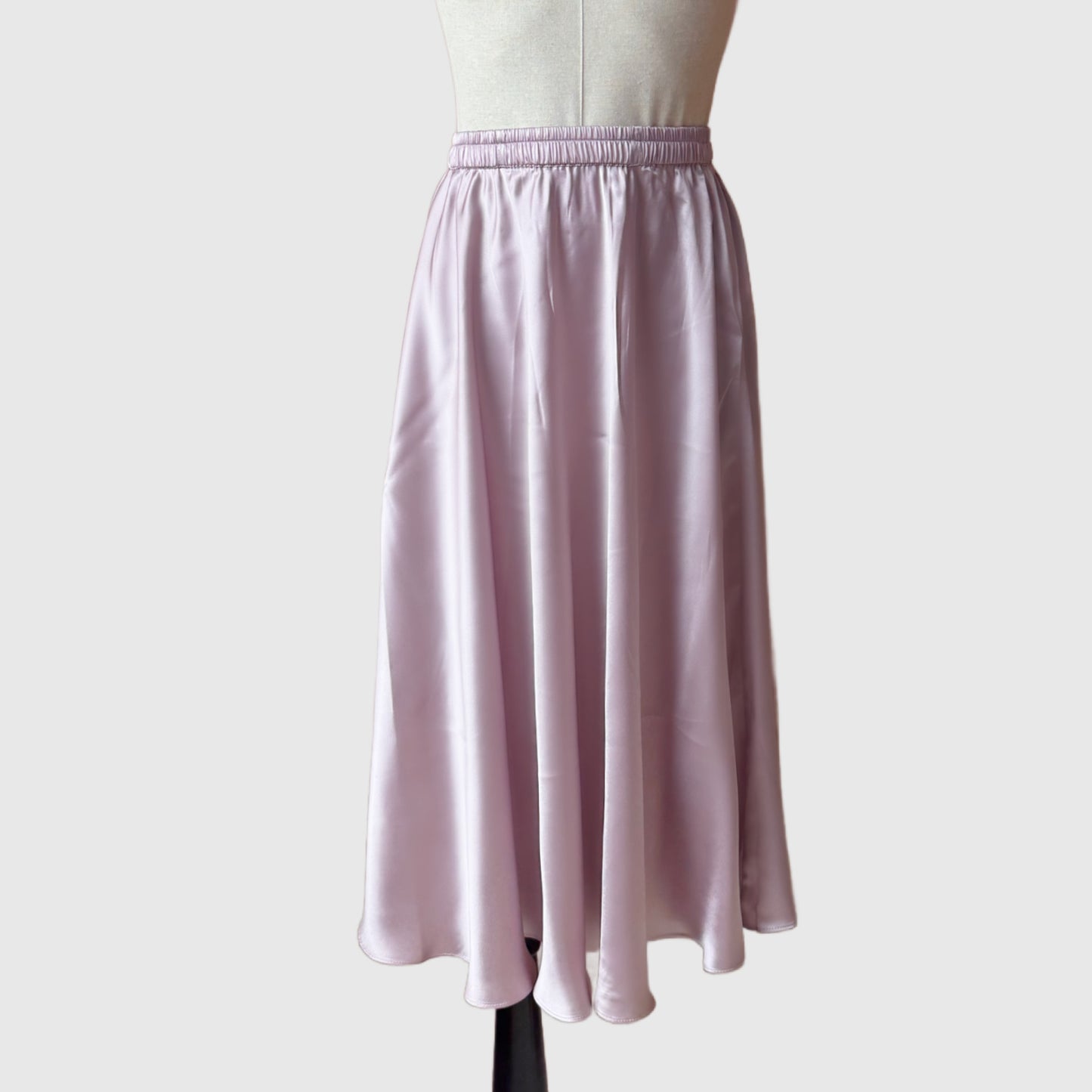 Long flare silk skirt | Summer skirt in natural silk