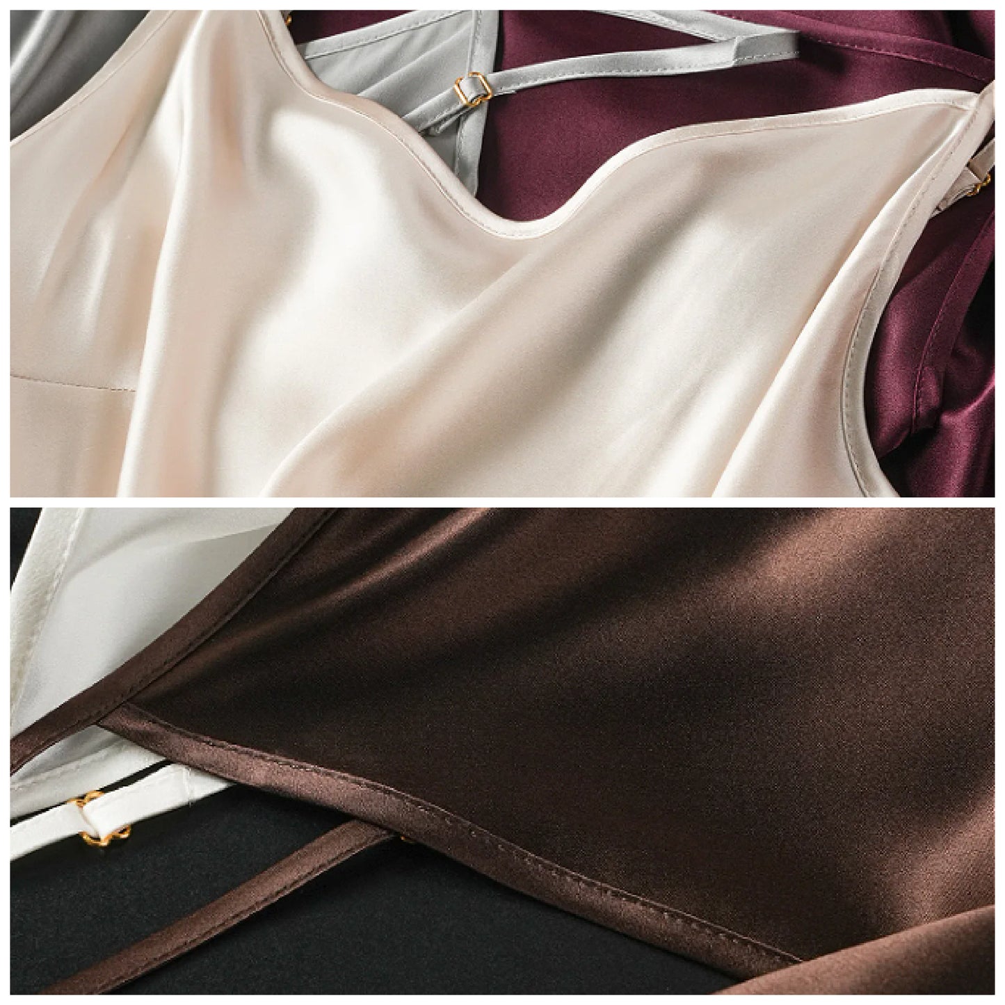Natural Silk Long Slip Dress | 10 Colors | Women’s loungewear