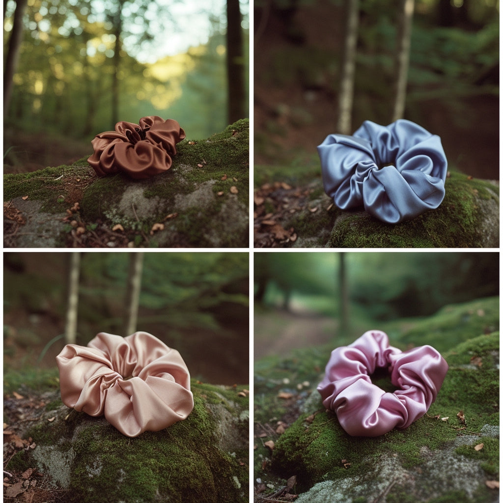 real silk scrunchies