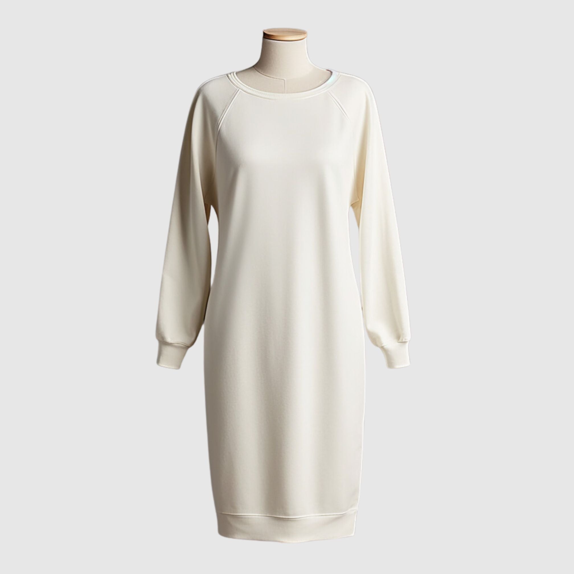 Organic cotton fleece tee shirt dress