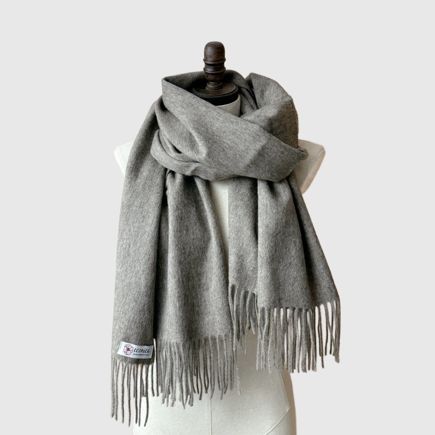 Long lambswool shawl | 16 Colors | Wool Shawl