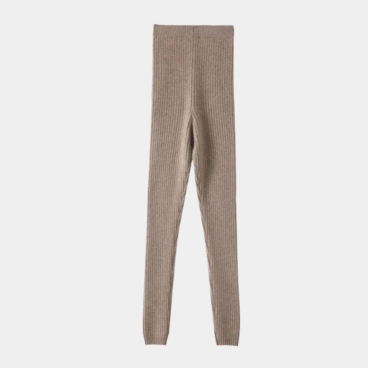 taupe cashmere leggings