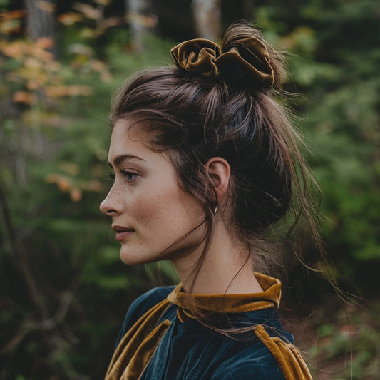 silk velvet scrunchie