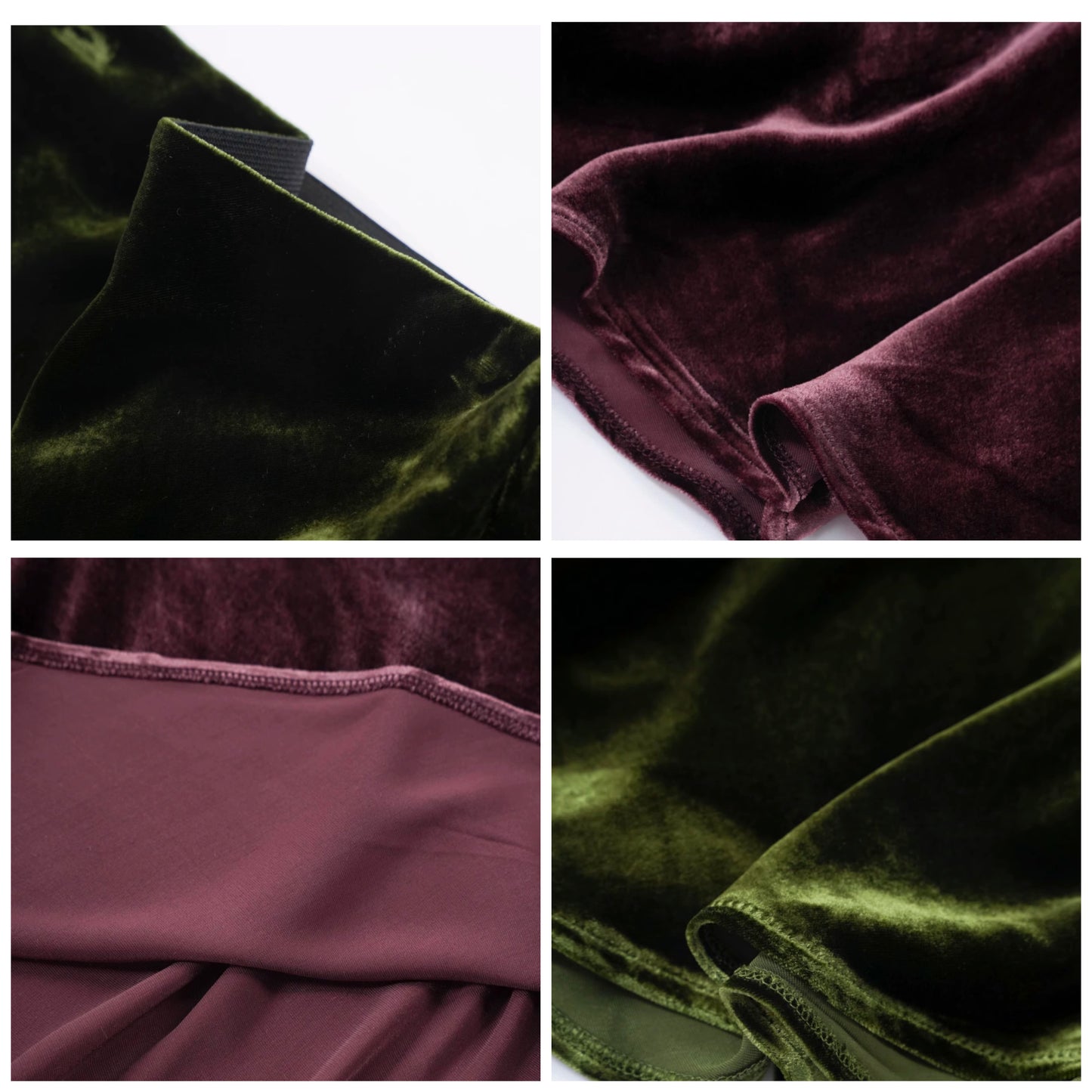 Long Mermaid Skirt in crushed silk velvet | Evening skirt in natural Mulberry Silk