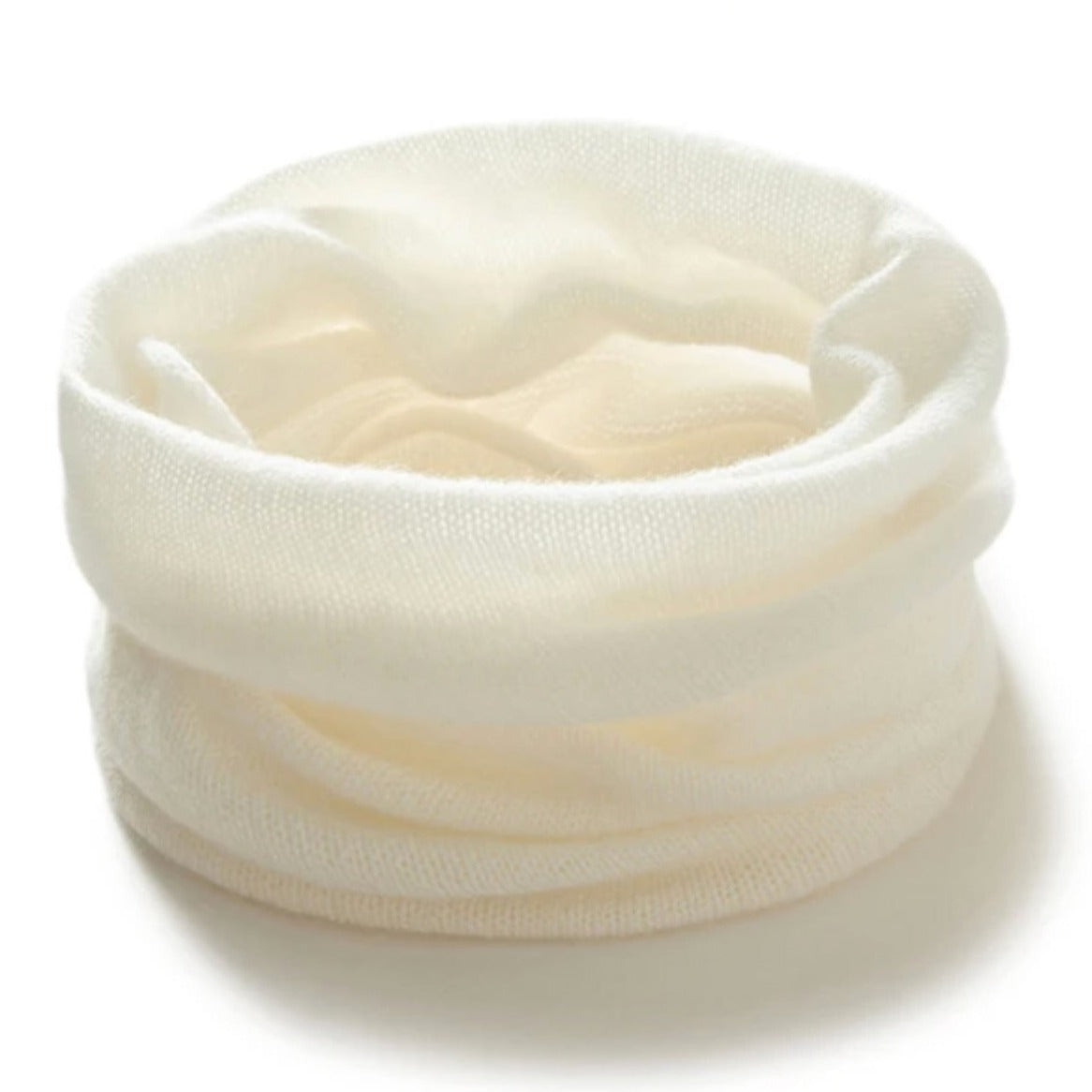 white Natural 100% cashmere neck warmer, shop Canada cashmere clothes, scarves, shawls