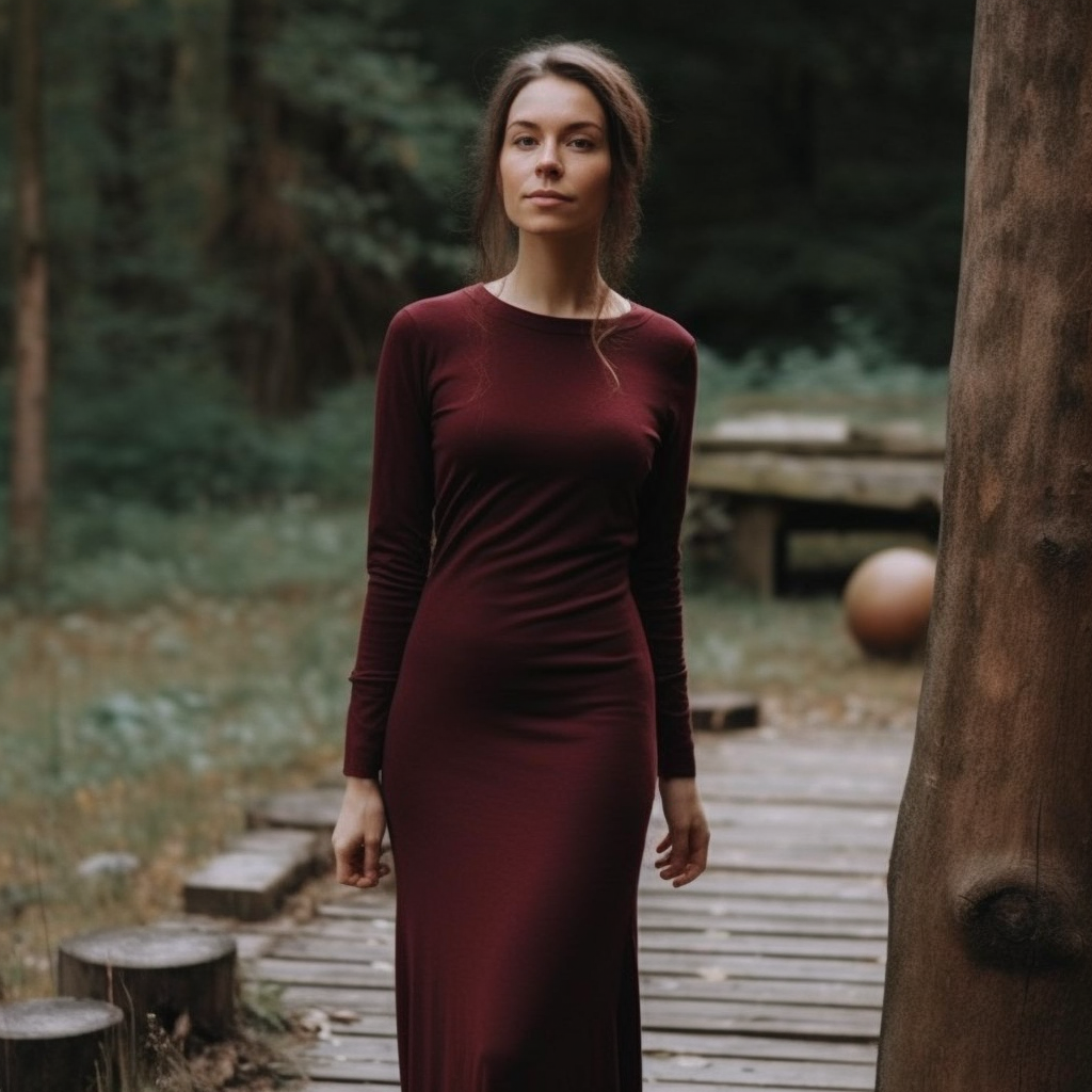 long merino wool dress | Shop merino wool women's clothing from Canada 