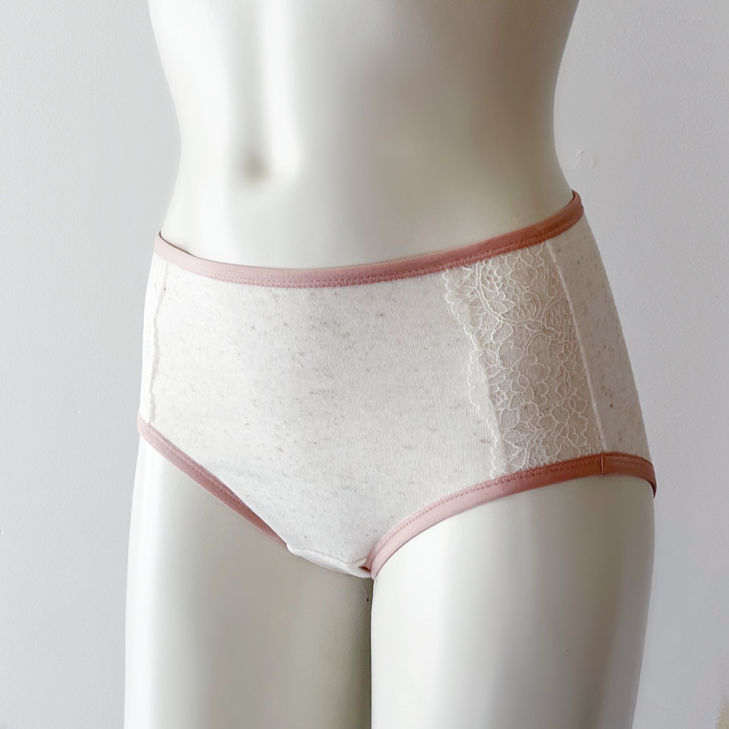 Organic White Linen Panties, Linen Knickers for Women, Linen