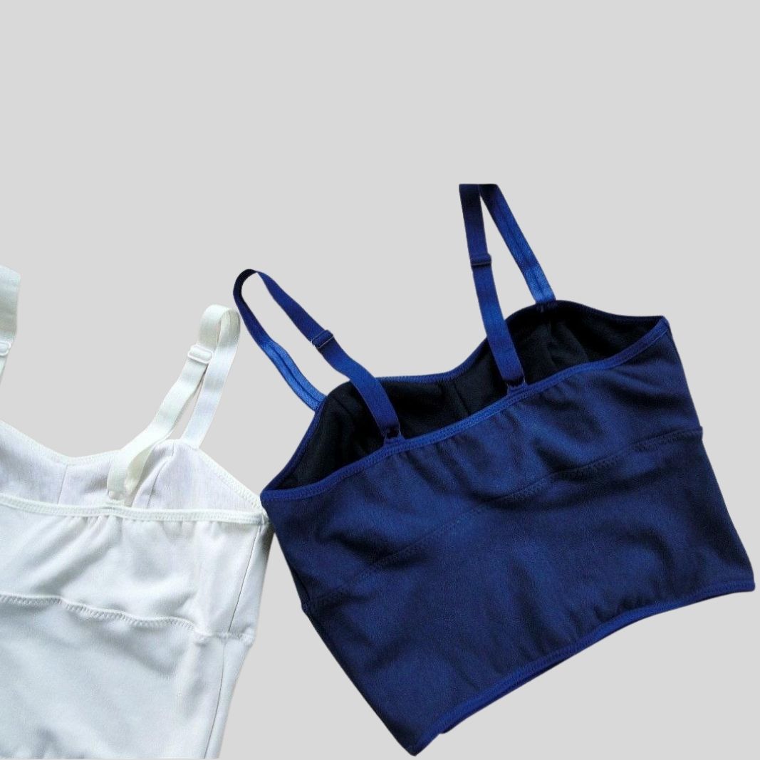 Longline bralette | Shop longline organic bralette + panties | Made in Canada organic cotton lingerie | Econica