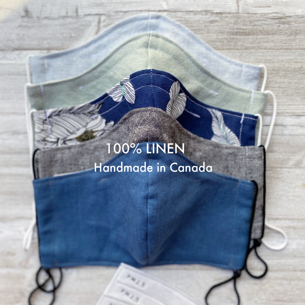 all linen face mask