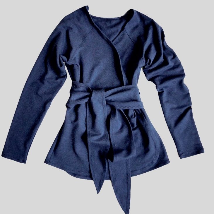 Long wrap shirt for women | Made in Canada | Econica