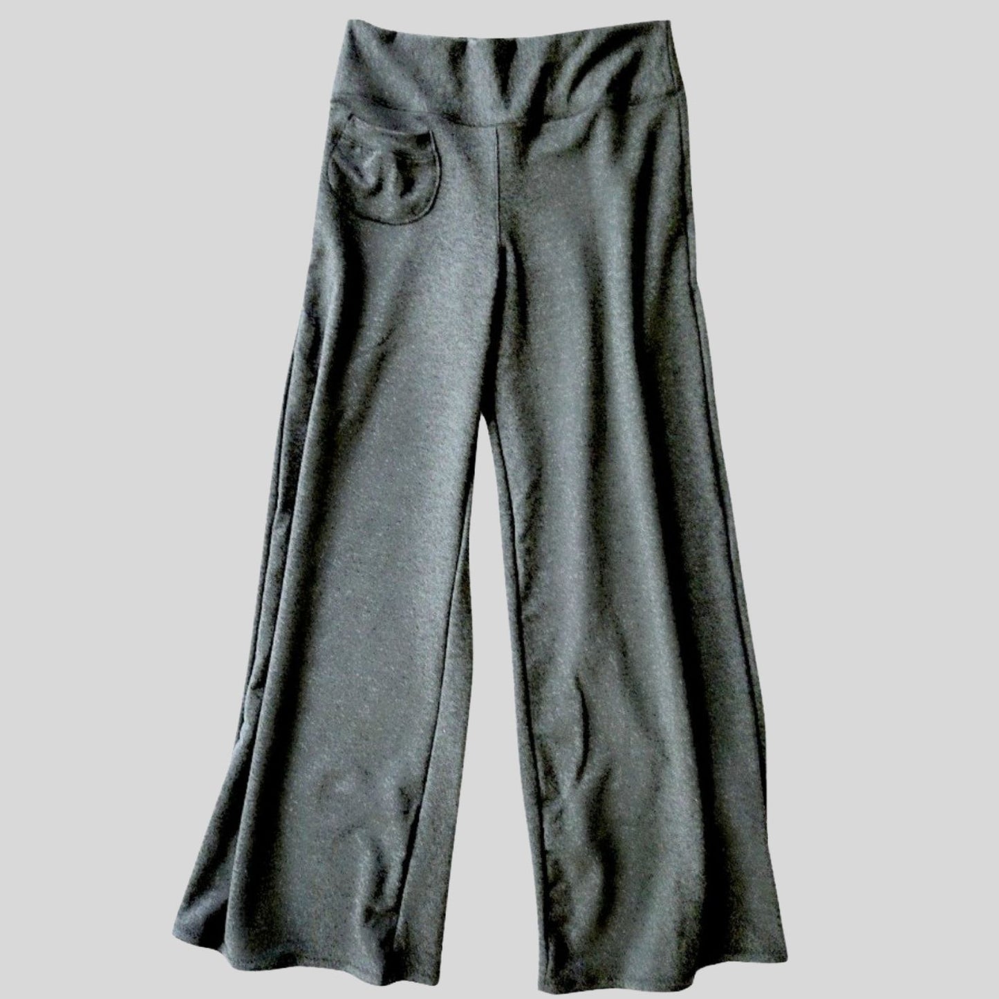 Buy Wide leg grey pants | Organic palazzo pants Canada