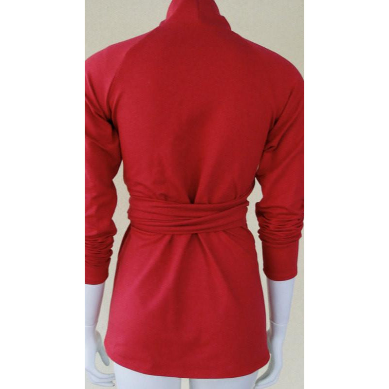 yoga wrap top | Buy made in Canada wrap tops for women | Organic cotton wraps and dresses | Canadian organic cotton women's clothing boutique