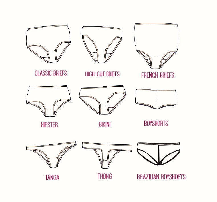 Panties style chart
