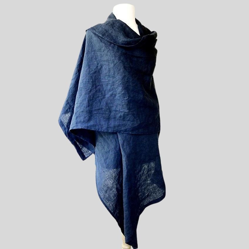 Large linen scarf Canada  Shop made in Canada pure linen scarves