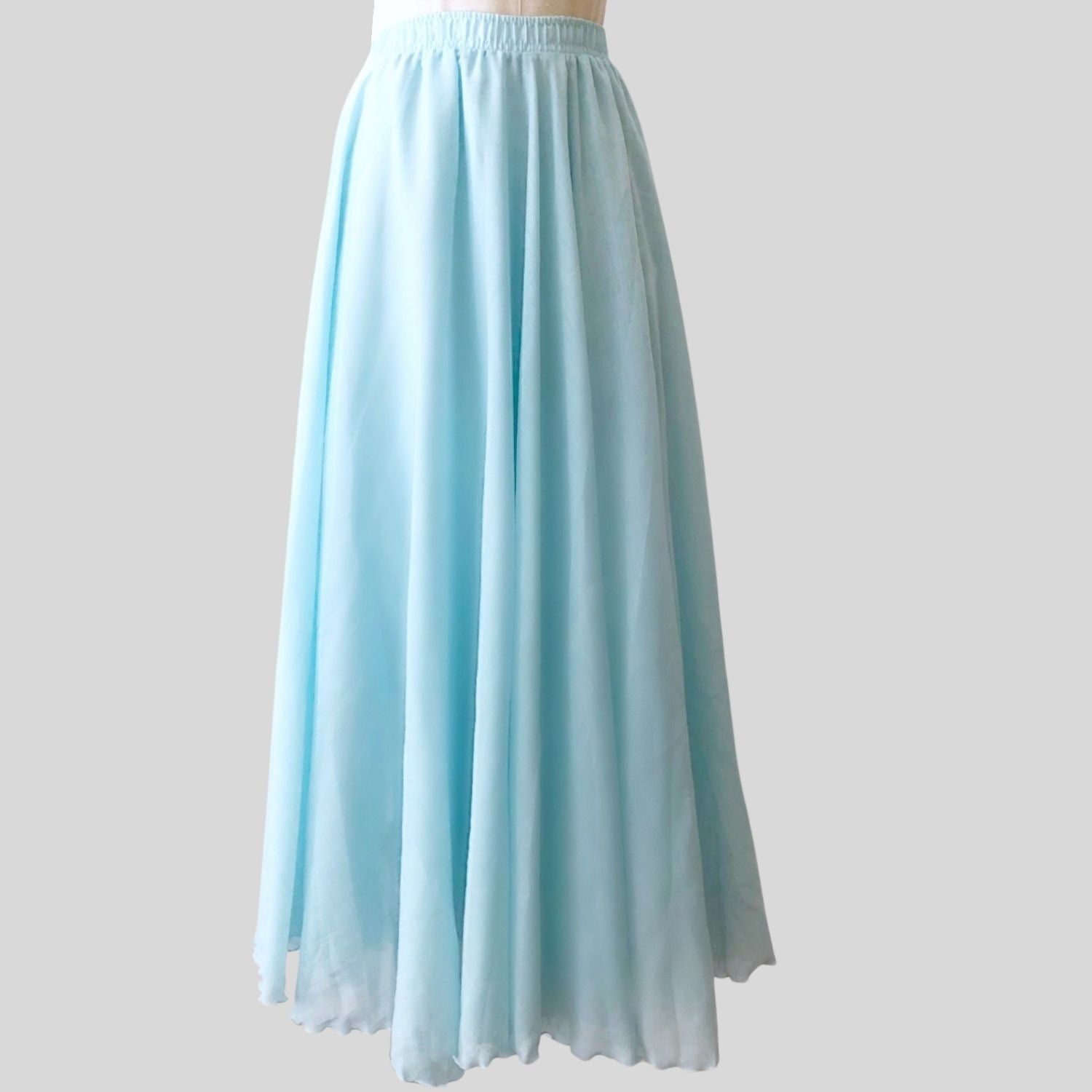 Aqua Blue High waist pencil skirt, Custom Fit, Handmade, Fully Lined, Wool  Blend Fabric