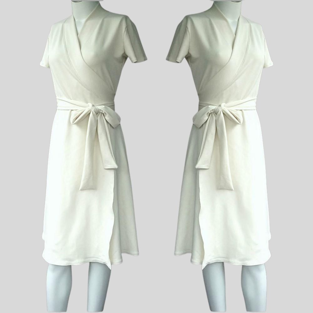 Organic cotton bamboo Long wrap dress | Shop organic cotton wrap dresses from Canada | Econica