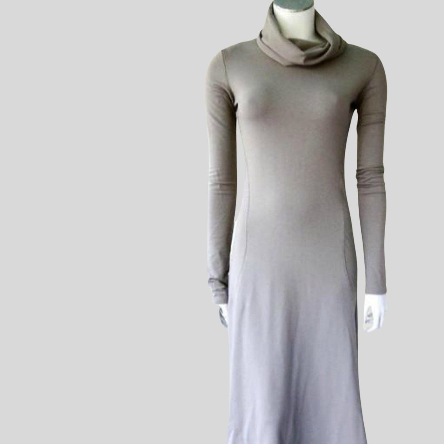Made in Canada long grey dress | Shop organic cotton dresses | Econica 