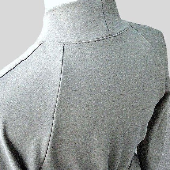 grey wrap top | Organic cotton wrap top Canada | Shop women's wrap tops made in Canada