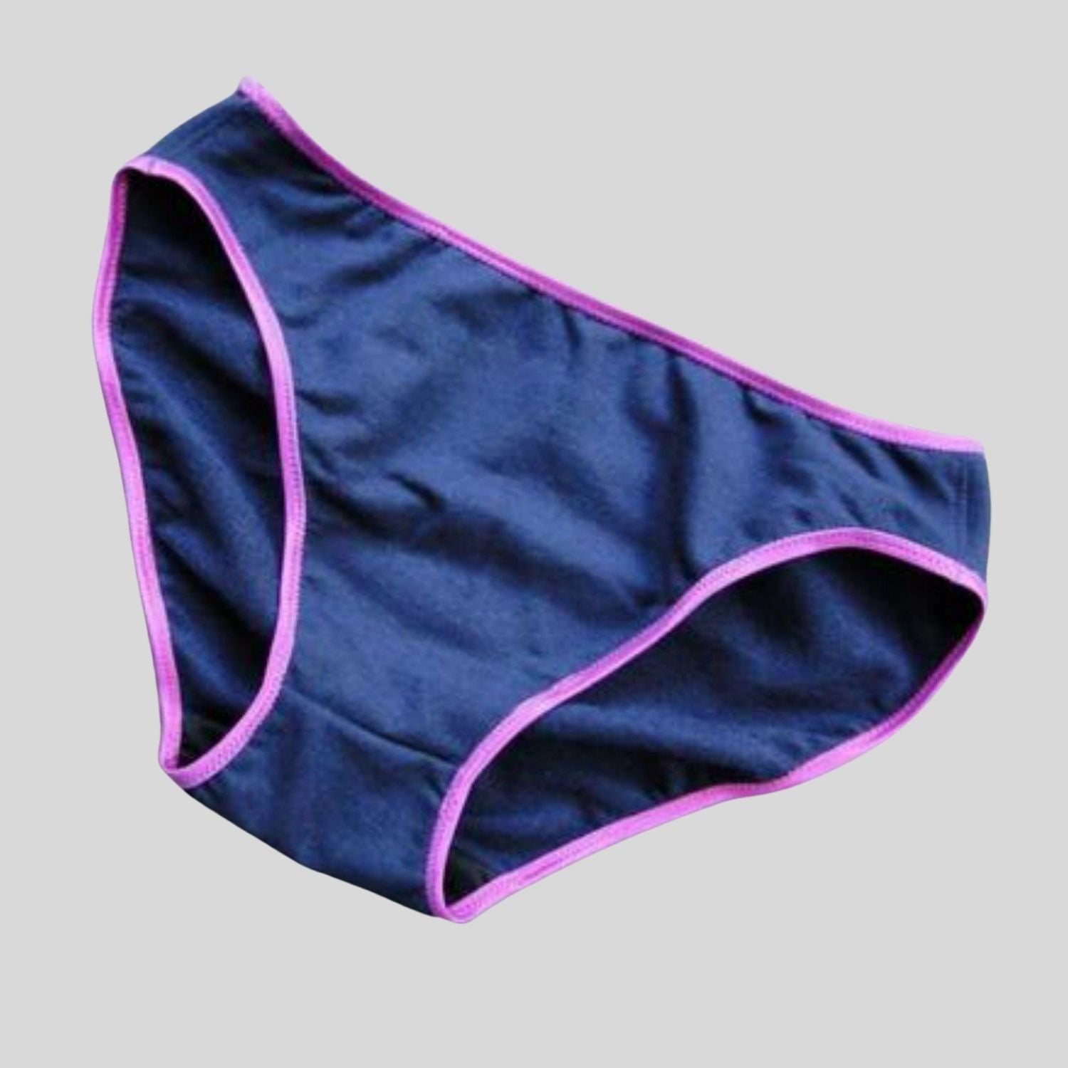 ANA Women's Organic Cotton Underwear Women's 3pc Pack Bikini Panties -  Colour : Purple/Yellow/Navy at  Women's Clothing store