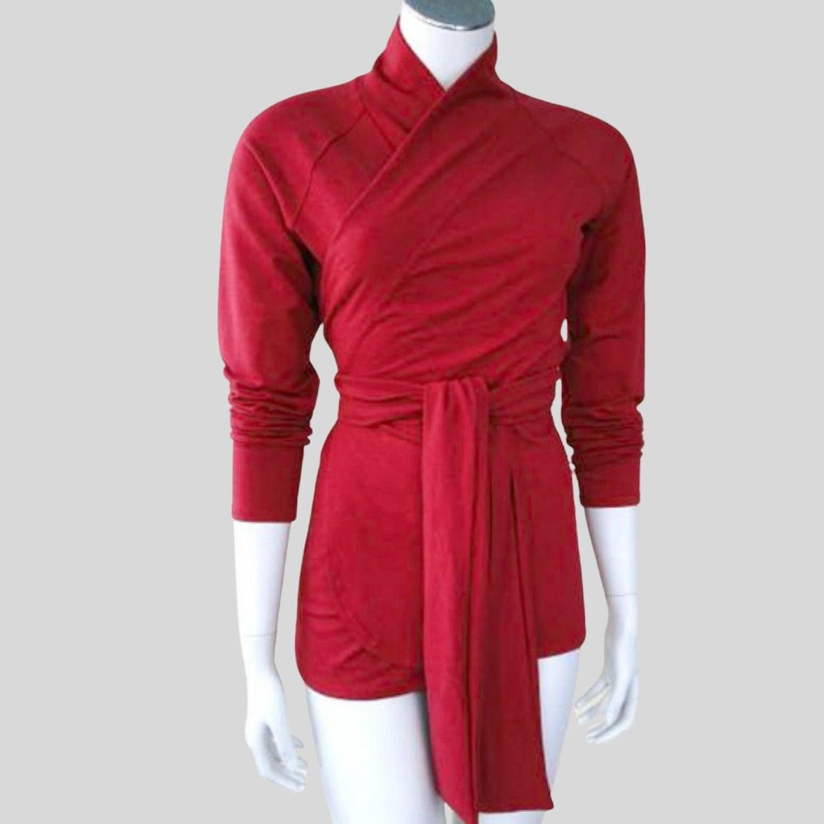 Wrap shirt top Canada Shop women's wrap tops made in Canada econica