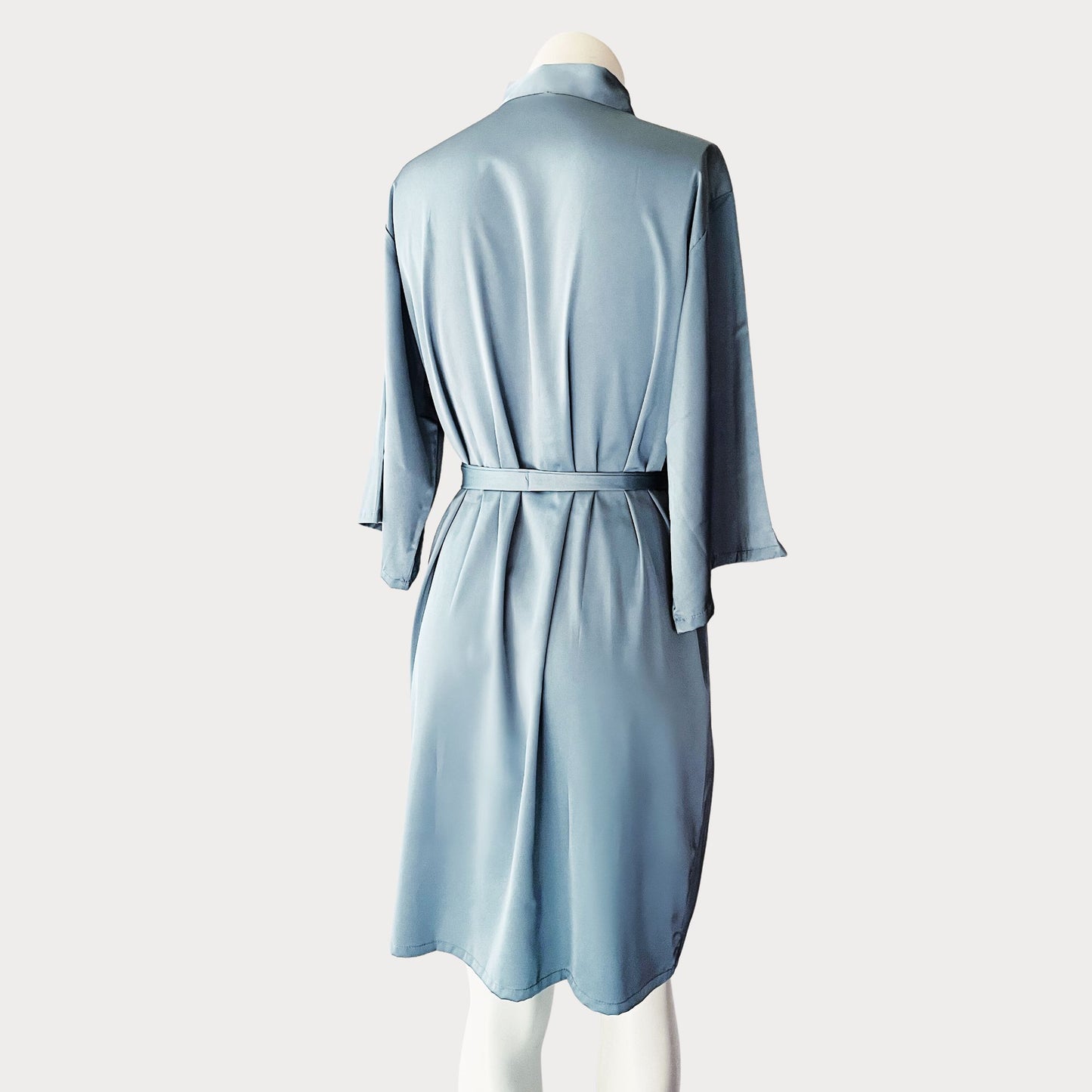 Teal green women's robe, Bridal Party Robes, Satin Robes, Bridesmaid Robes, Bride Robe, Wedding Day Robe, 