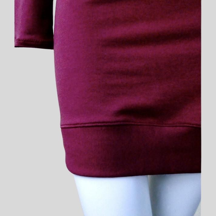 Red sweater dress Canada | Buy women's sweater dresses made in Canada | Organic cotton sweater dresses for women | Econica - organic women's clothing shop