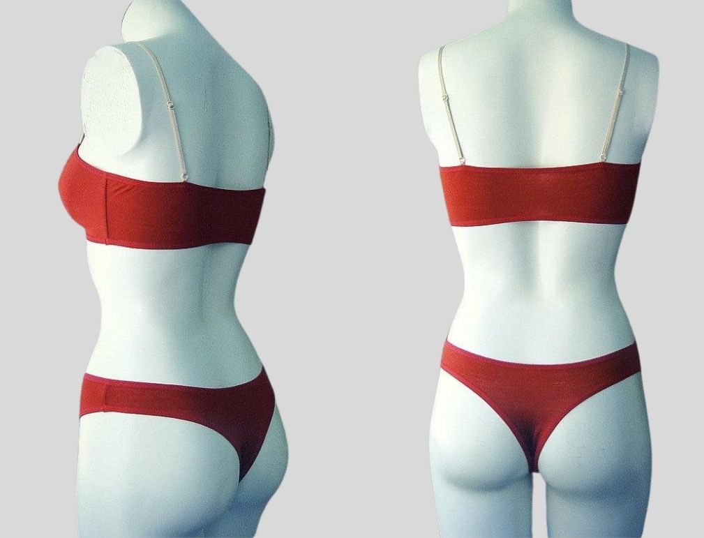 merino wool thong underwear + bralette | Canada