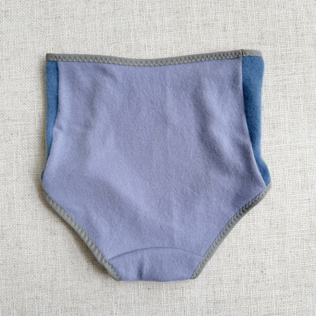 Blue cashmere underwear brief for women