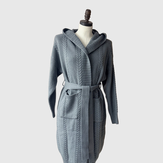 Merino wool hooded cardigan | 5 Colors | Women’s wool knitwear