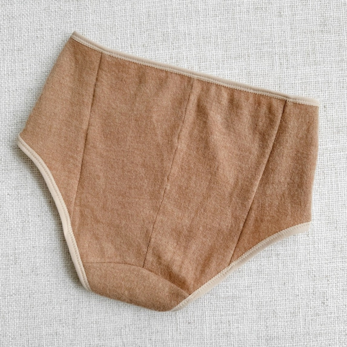 natural neutral. beige cashmere underwear for women, shop best cashmere and wool underwear made in Canada