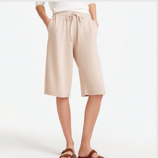 Long Cashmere Shorts | Women’s cashmere knitwear