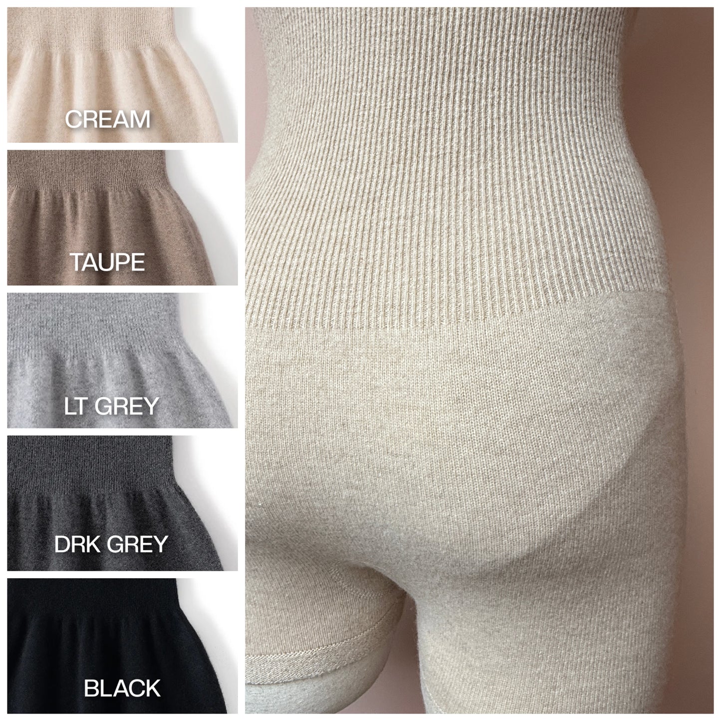 Cashmere Shapewear Shorts | Control-top shaping underwear