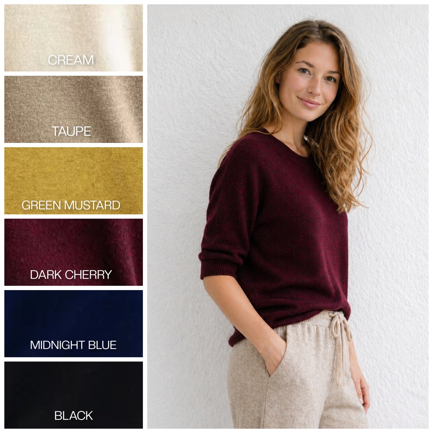 Short sleeve summer wool top | 6 Colors | Women's merino knit wear