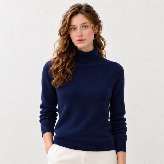 100% Pure Cashmere Turtleneck Sweater