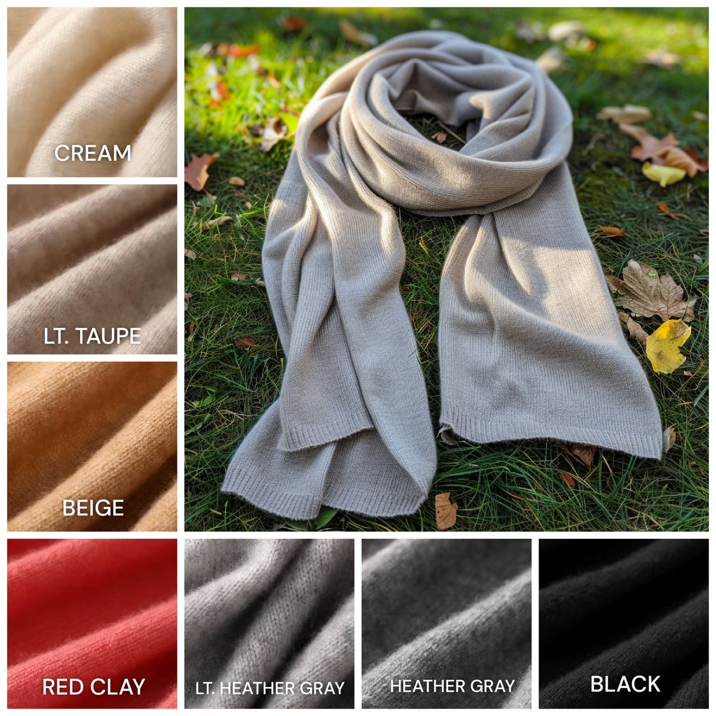 Oversized pure cashmere scarf | Cashmere scarves and wraps