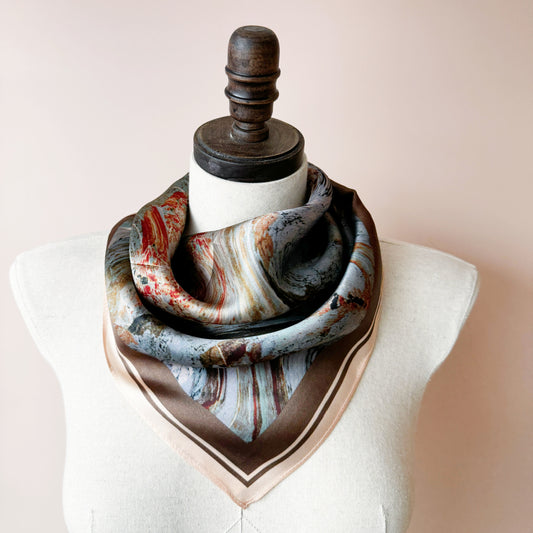 Grey and Taupe Scarf Gift, Silk Scarf, Women Silk Scarf, Men Silk Scarf, Silk Wrap, Silk Scarves, Hand Dyed Silk, Silk Hair Scarf, Silk Bandana, Silk Square Scarf, Silk Headband, Silk Ponytail Scarf, Gifts for Girlfriend, Gifts for Mom, Gifts for Sister, Gifts for Wife, Gifts for Her, Gifts