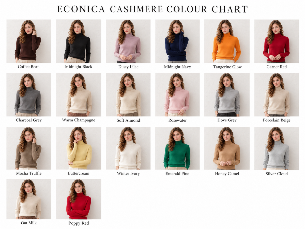 100% Pure Cashmere Turtleneck Sweater