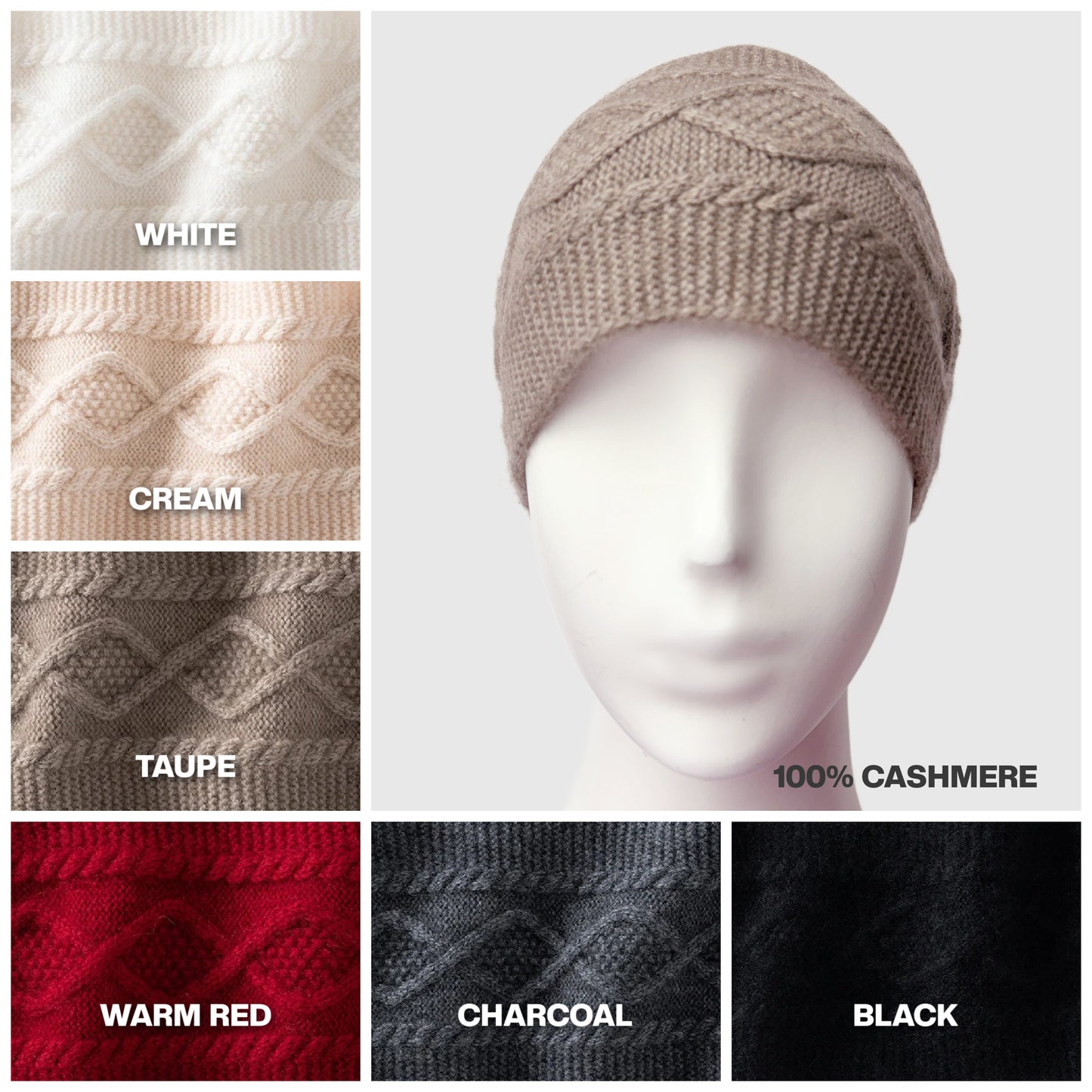 Wide Cashmere Headband | 6 Colors | Cashmere accessories by Econica