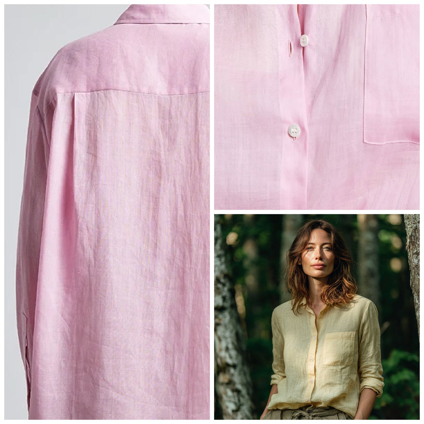 Women's Linen Button Down Shirt | Relaxed fit linen shirt