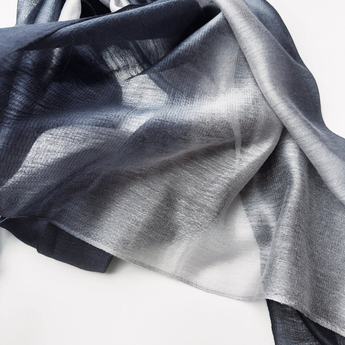 Moon Scarf Silk Wool | Gradient Ombré Scarf