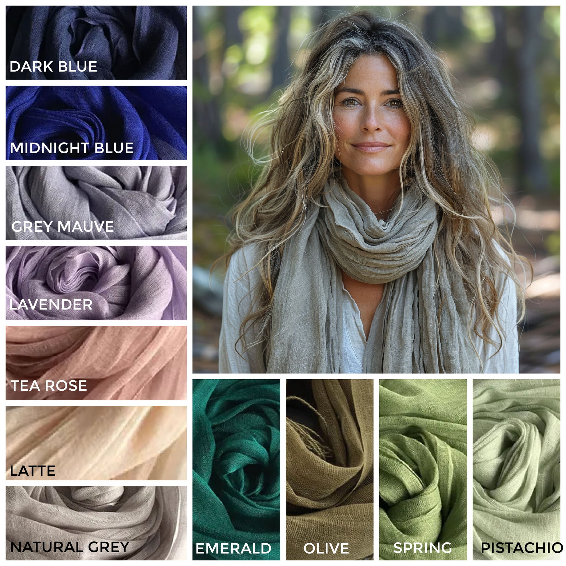 pure linen shawls and wraps from Canada 