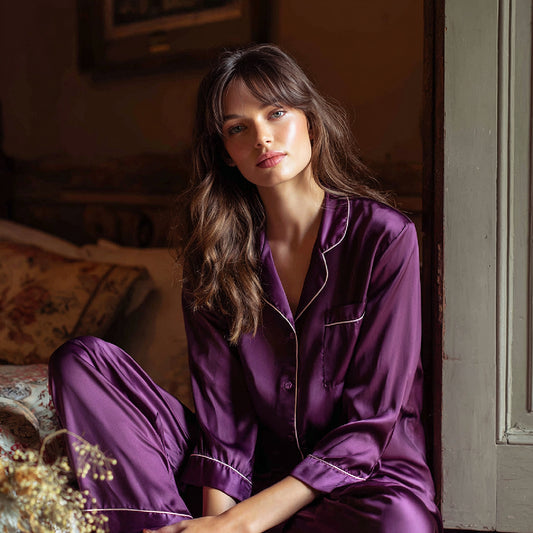 Classic Silk Pajamas Set | 8 Colors | Women’s silk sleepwear