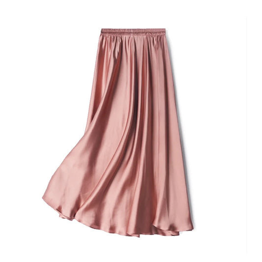 Flare silk skirt | Below knee skirt in 100% Mulberry Silk