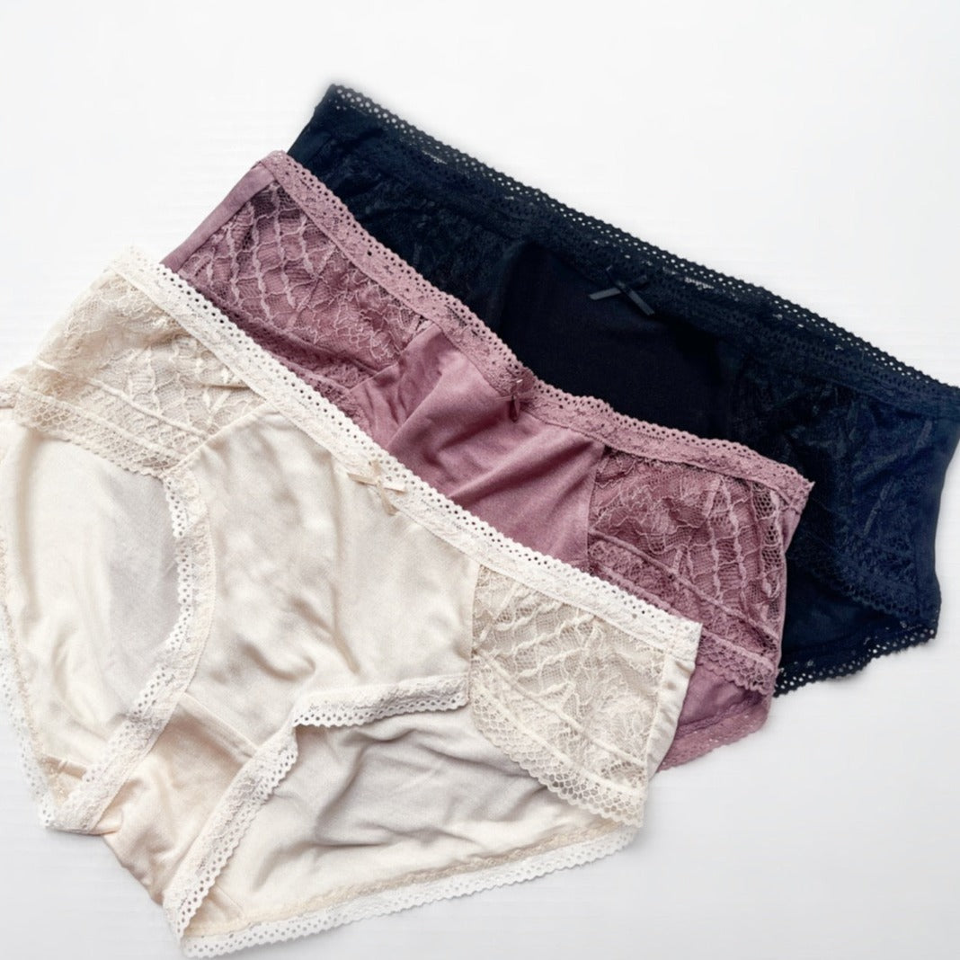 silk underwear for woman, made in Canada silk lingerie