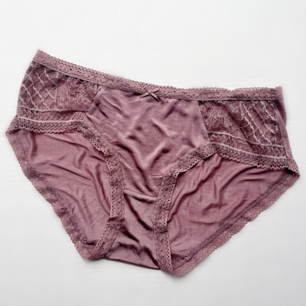 mauve silk underwear panties
