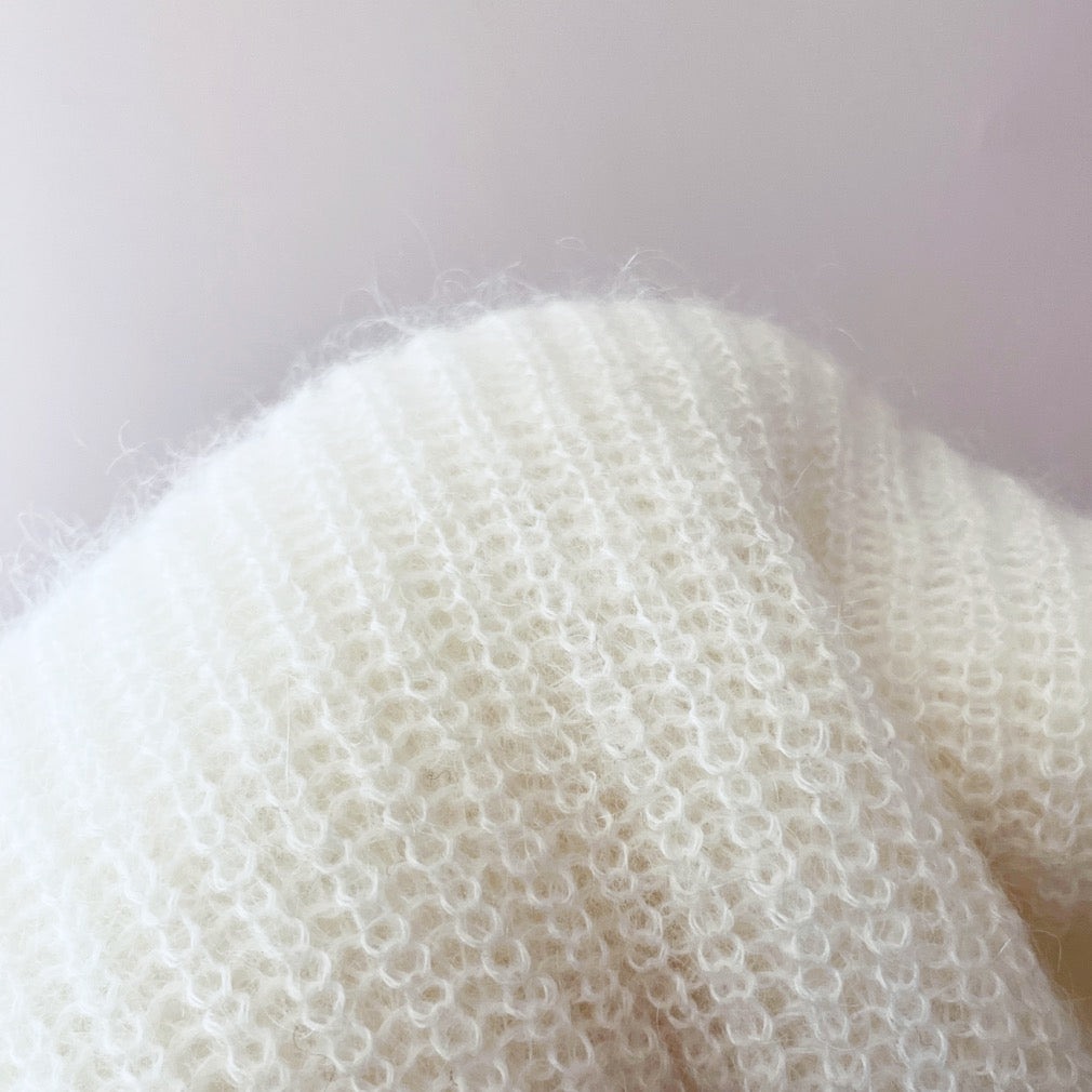 fuzzy wool knitted sweater